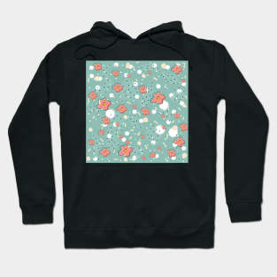 Floral Pattern Hoodie